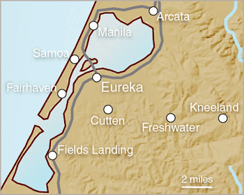 map of eureka region