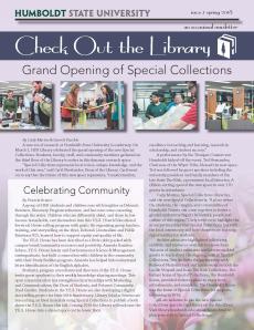 Cover of the Check Out the Library newsletter