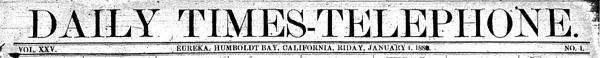 Masthead for the Daily Times-Telephone newspaper