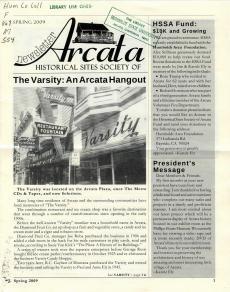 Cover of the Historical Sites Society of Arcata