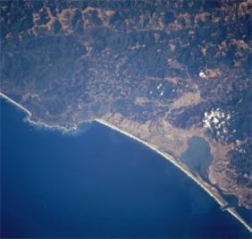 NASA satellite image of Humboldt Bay