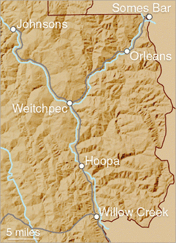 Map of the northeast Humboldt region