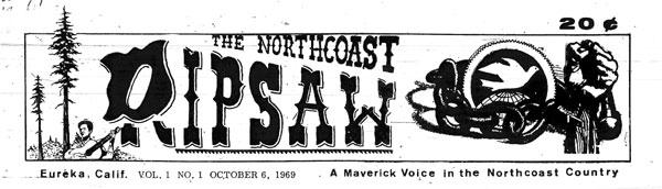 Masthead for the Northcoast Ripsaw newspaper