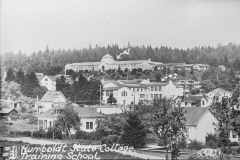 historical photo of founders hall when it was Humboldt State College